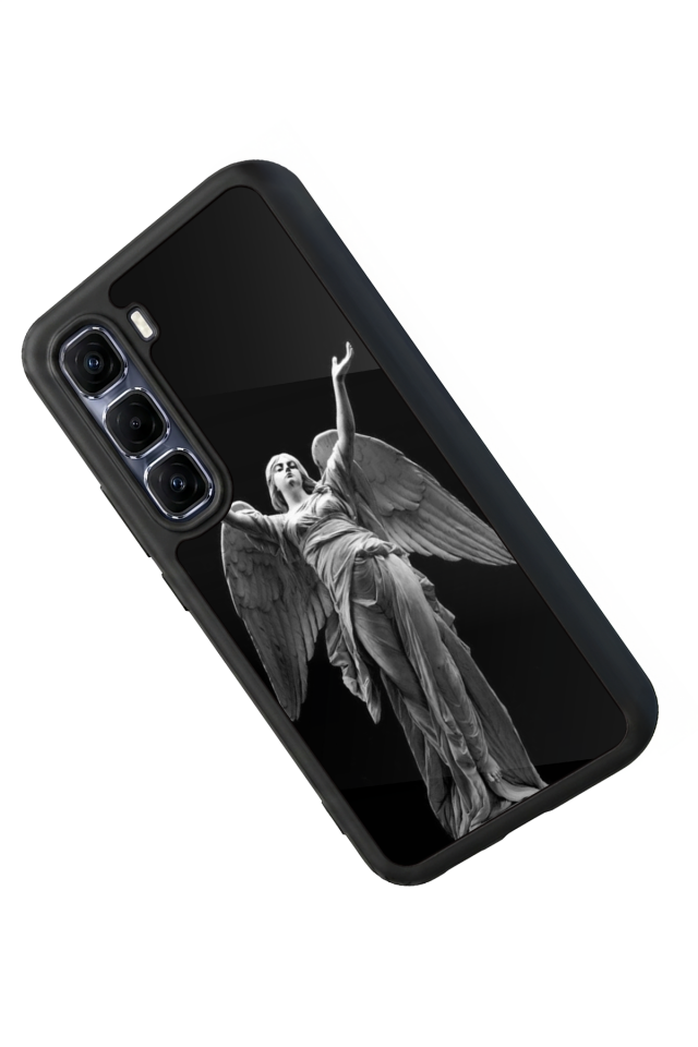 Infinix Hot 60 Pro Plus Uyumlu Melek Tasarımlı Glossy Premium Kılıf