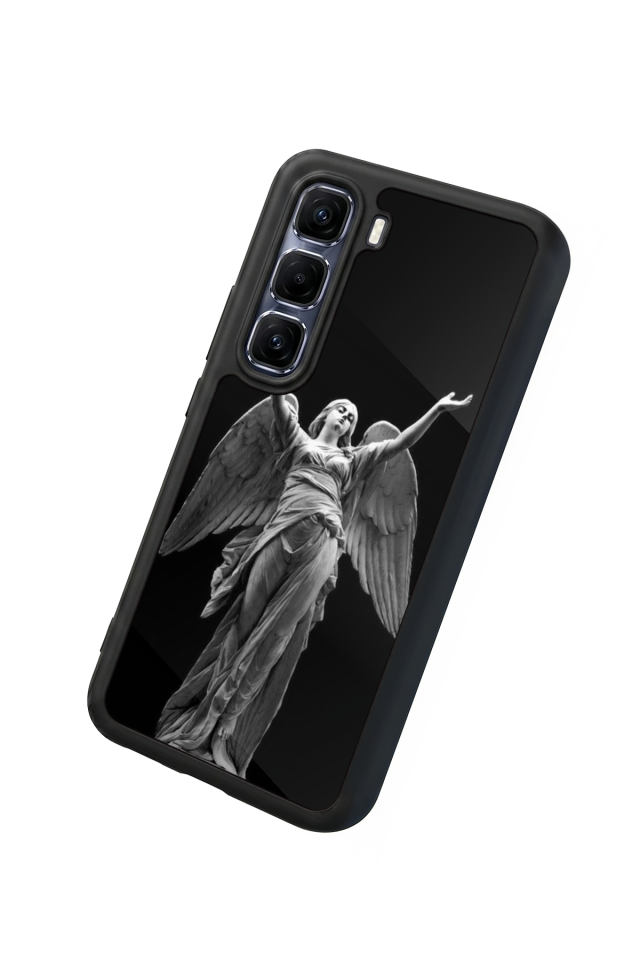 Infinix Hot 60 Pro Plus Uyumlu Melek Tasarımlı Glossy Premium Kılıf