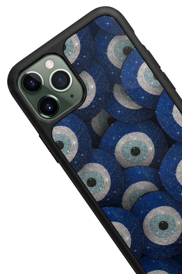 iPhone 11 Pro Uyumlu Nazar Tasarımlı Glossy Premium Kılıf