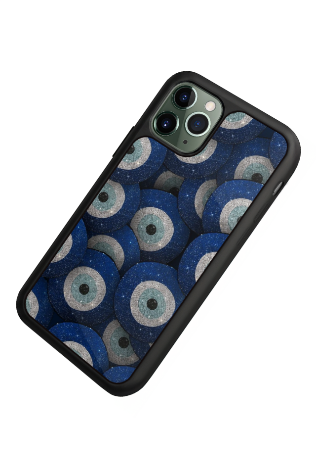 iPhone 11 Pro Uyumlu Nazar Tasarımlı Glossy Premium Kılıf