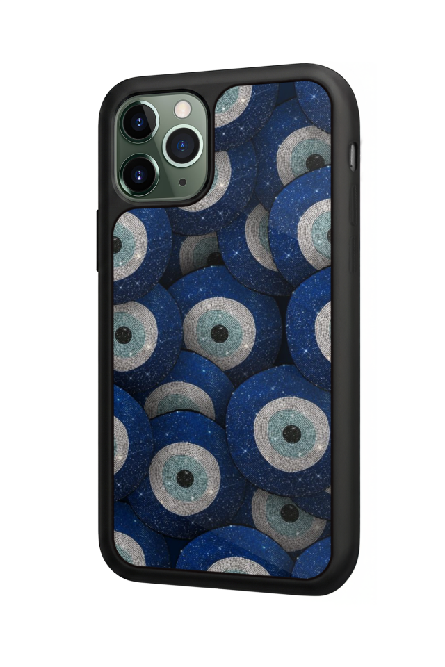 iPhone 11 Pro Uyumlu Nazar Tasarımlı Glossy Premium Kılıf