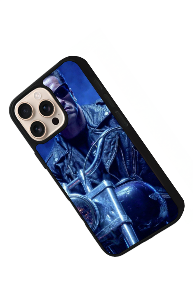 iPhone 15 Pro Max Uyumlu Terminator Tasarımlı Glossy Premium Kılıf
