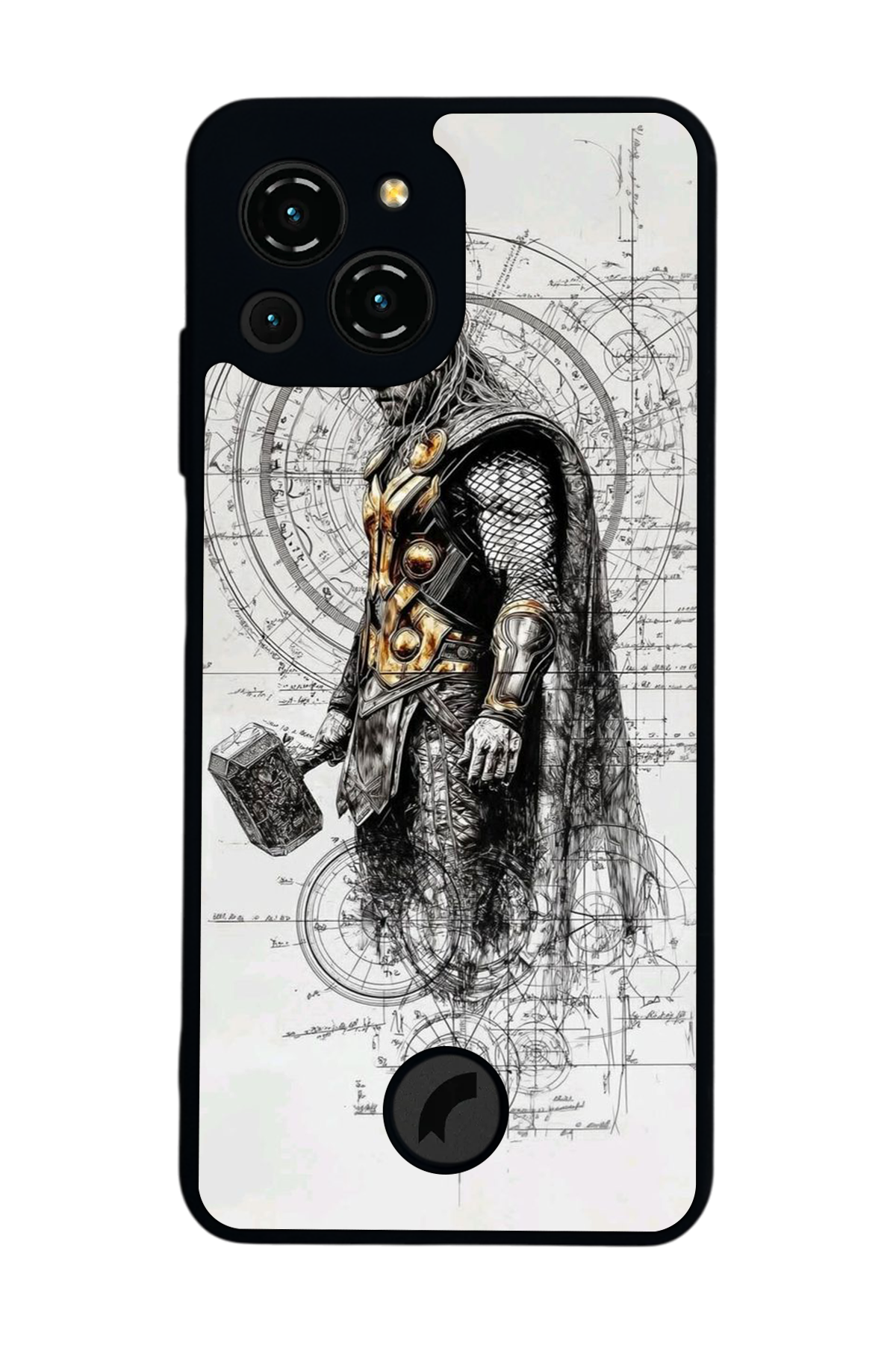 Reeder S23 Pro Max Uyumlu Thor Tasarımlı Glossy Premium Kılıf