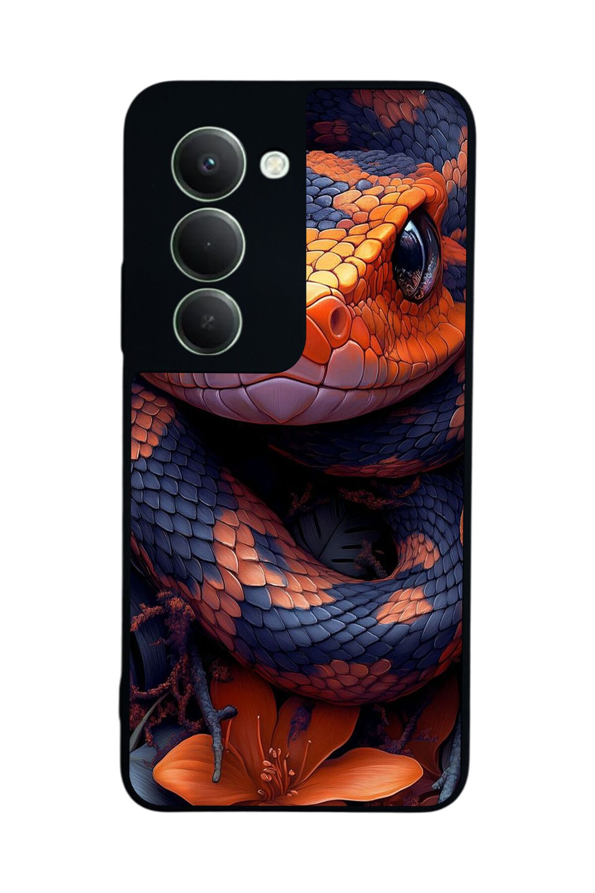 Xiaomi Redmi 15 5G Uyumlu Yılan Tasarımlı Glossy Premium Kılıf