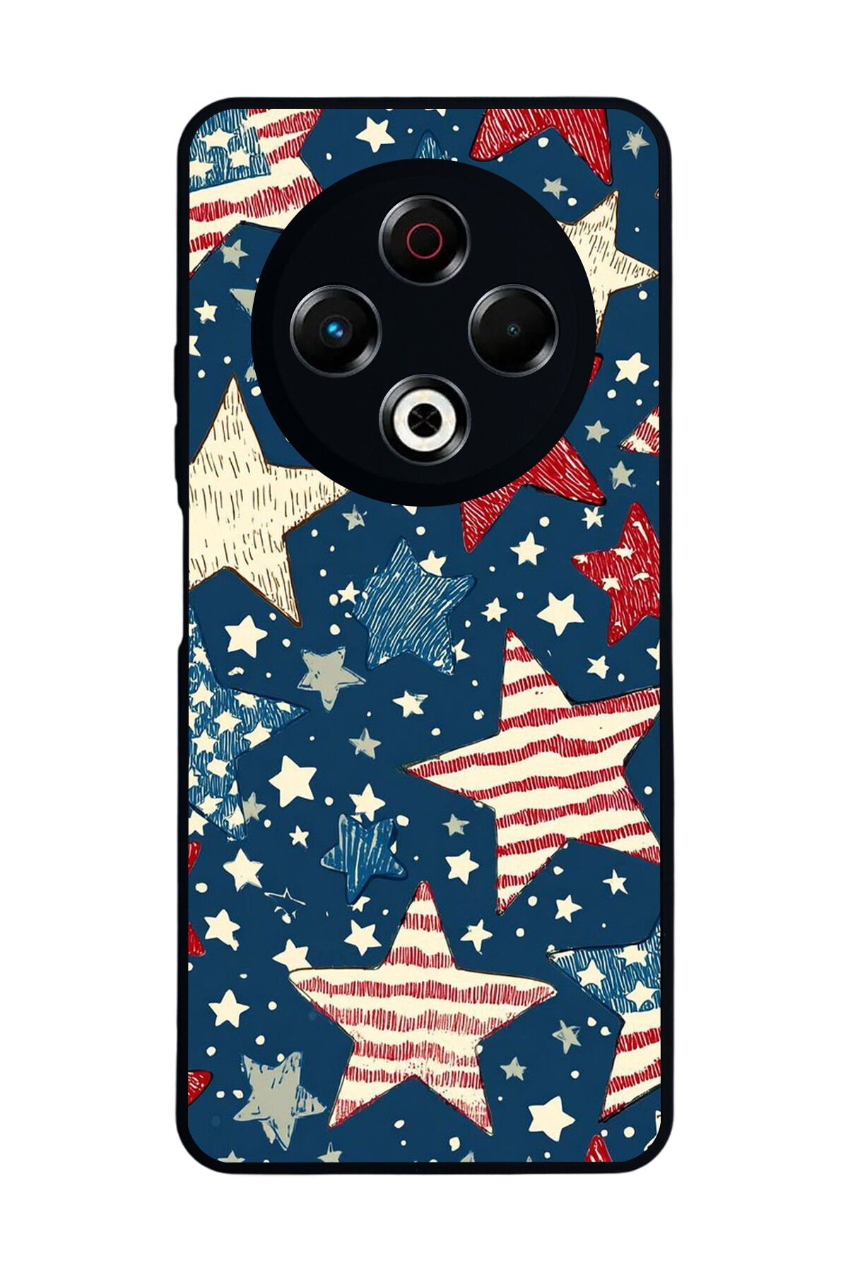 Tecno Spark 30 Uyumlu Retro Yildizlar Tasarımlı Glossy Premium Kılıf