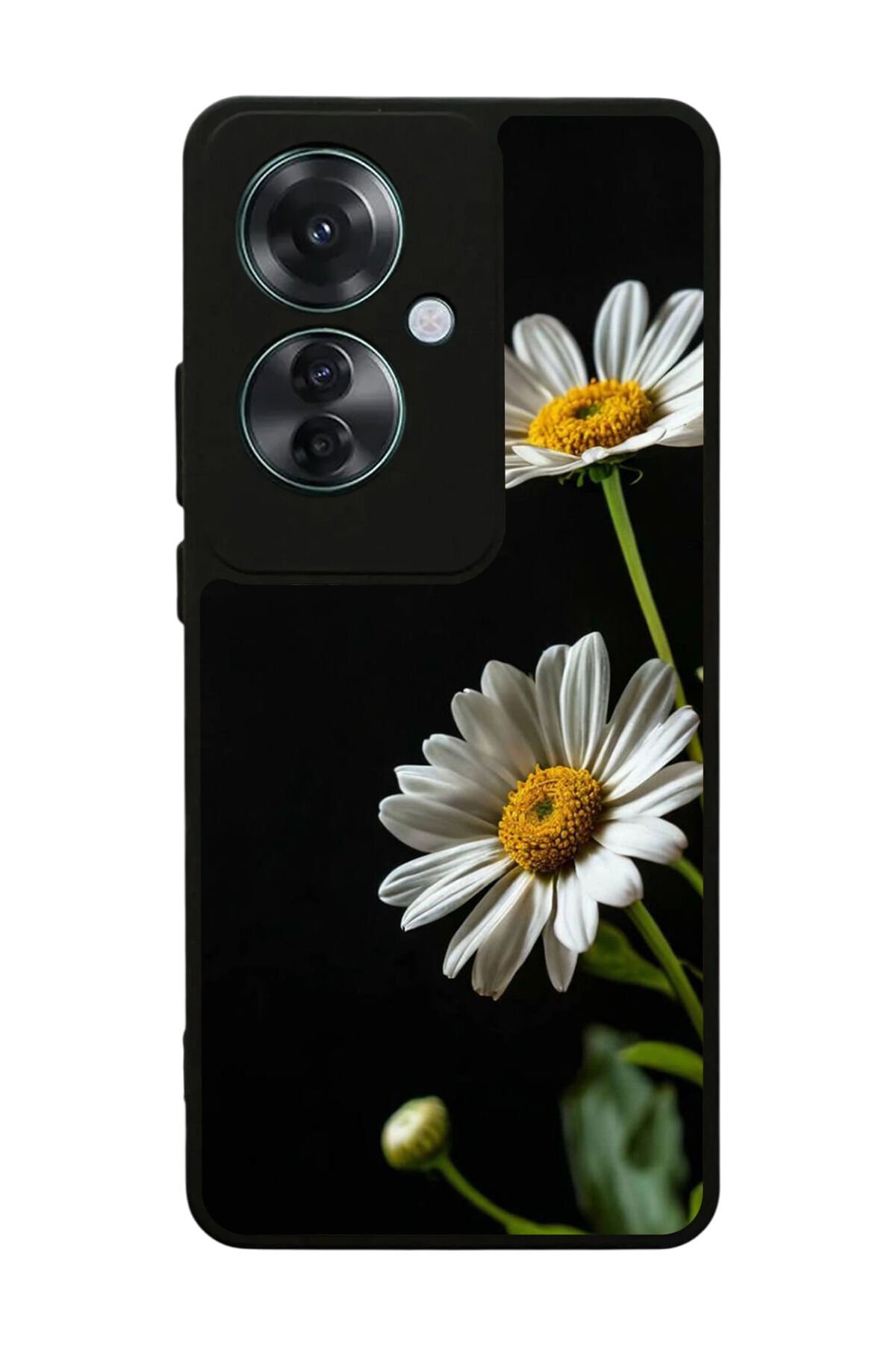 Oppo Reno 11F Uyumlu Cicek Tasarımlı Glossy Premium Kılıf