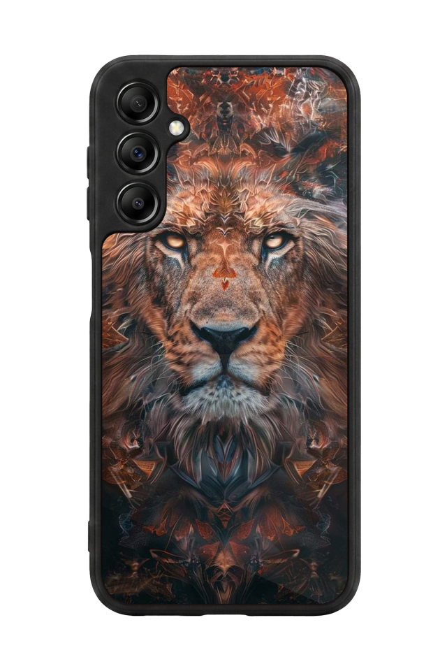 Samsung Galaxy A14 Uyumlu Aslan Tasarımlı Glossy Premium Kılıf