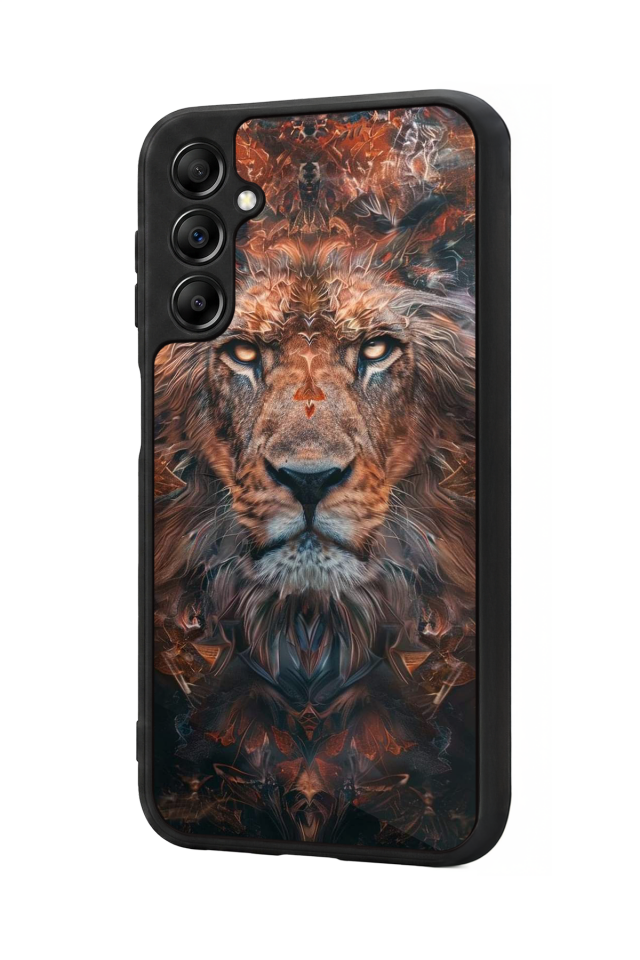 Samsung Galaxy A14 Uyumlu Aslan Tasarımlı Glossy Premium Kılıf
