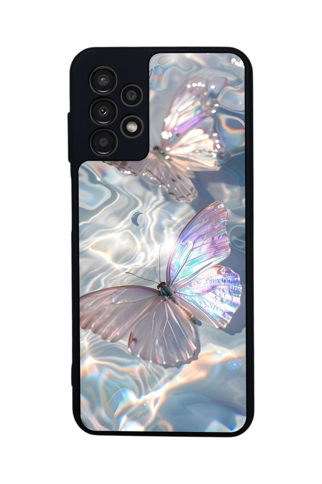Samsung Galaxy A23 Uyumlu Kelebek Tasarımlı Glossy Premium Kılıf