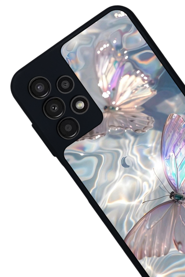 Samsung Galaxy A23 Uyumlu Kelebek Tasarımlı Glossy Premium Kılıf