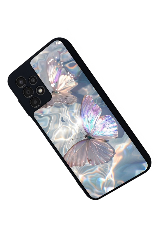 Samsung Galaxy A23 Uyumlu Kelebek Tasarımlı Glossy Premium Kılıf