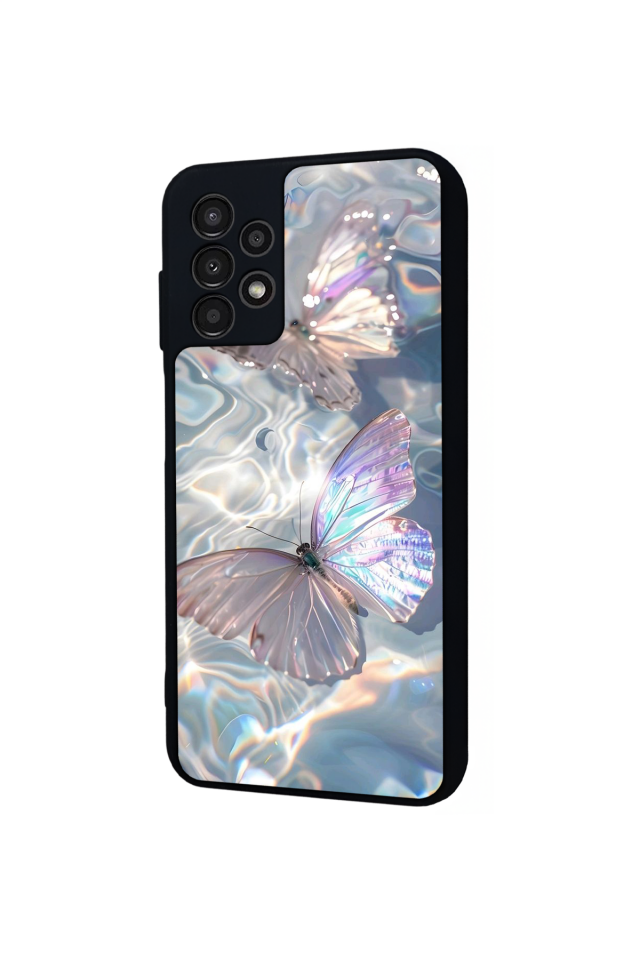 Samsung Galaxy A23 Uyumlu Kelebek Tasarımlı Glossy Premium Kılıf