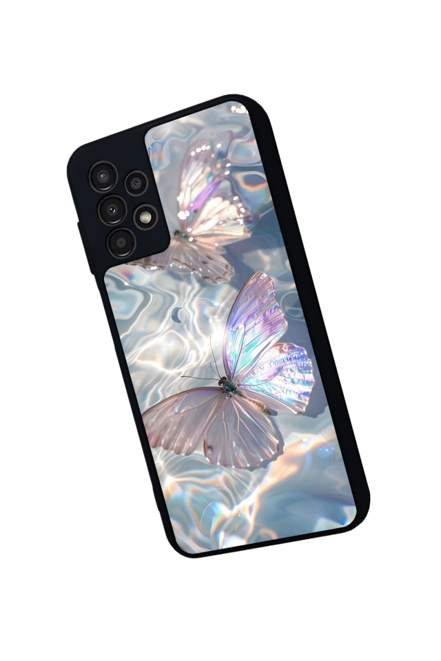 Samsung Galaxy A23 Uyumlu Kelebek Tasarımlı Glossy Premium Kılıf
