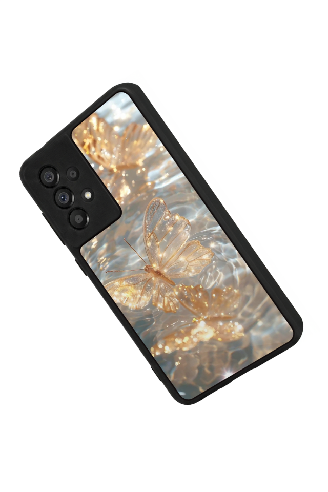 Samsung Galaxy A73 Uyumlu Kelebek Tasarımlı Glossy Premium Kılıf