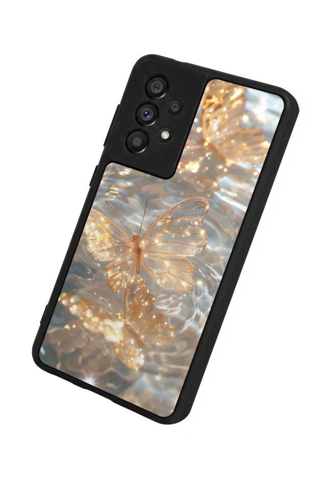 Samsung Galaxy A73 Uyumlu Kelebek Tasarımlı Glossy Premium Kılıf
