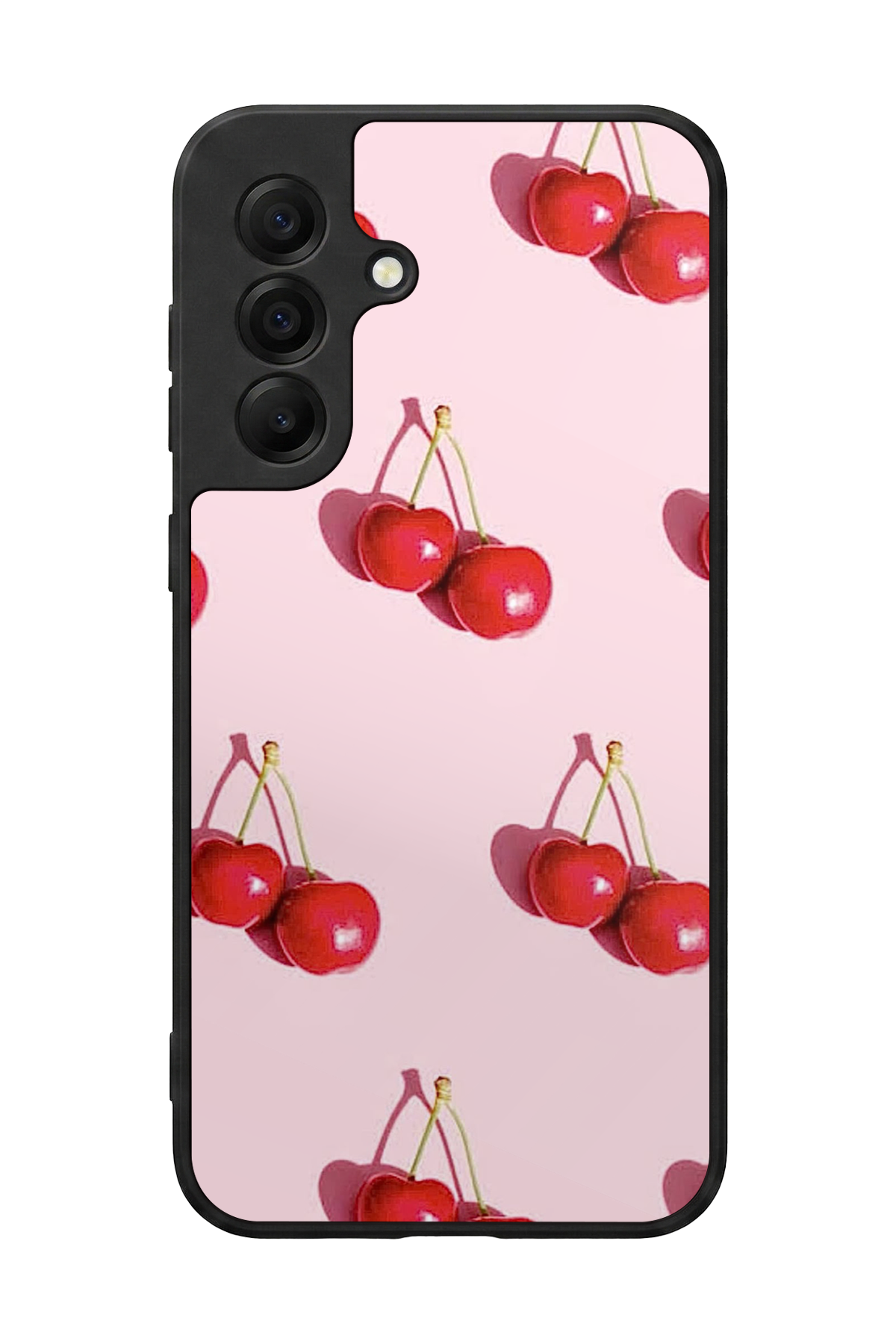 Samsung Galaxy A17 Uyumlu Kiraz Tasarımlı Glossy Premium Kılıf