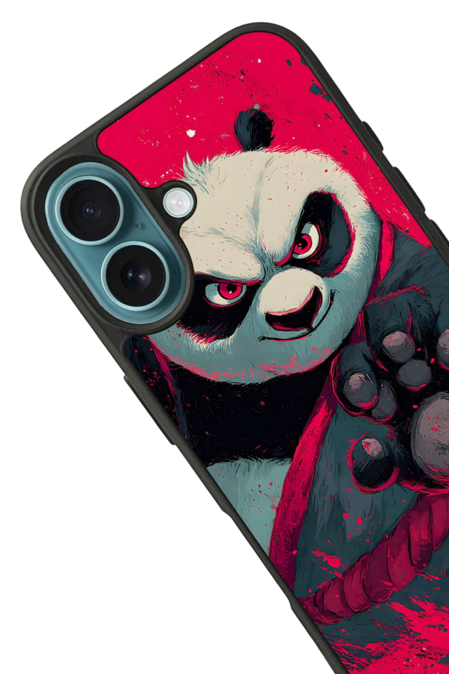 iPhone 16 Uyumlu Kung Fu Panda Tasarımlı Glossy Premium Kılıf