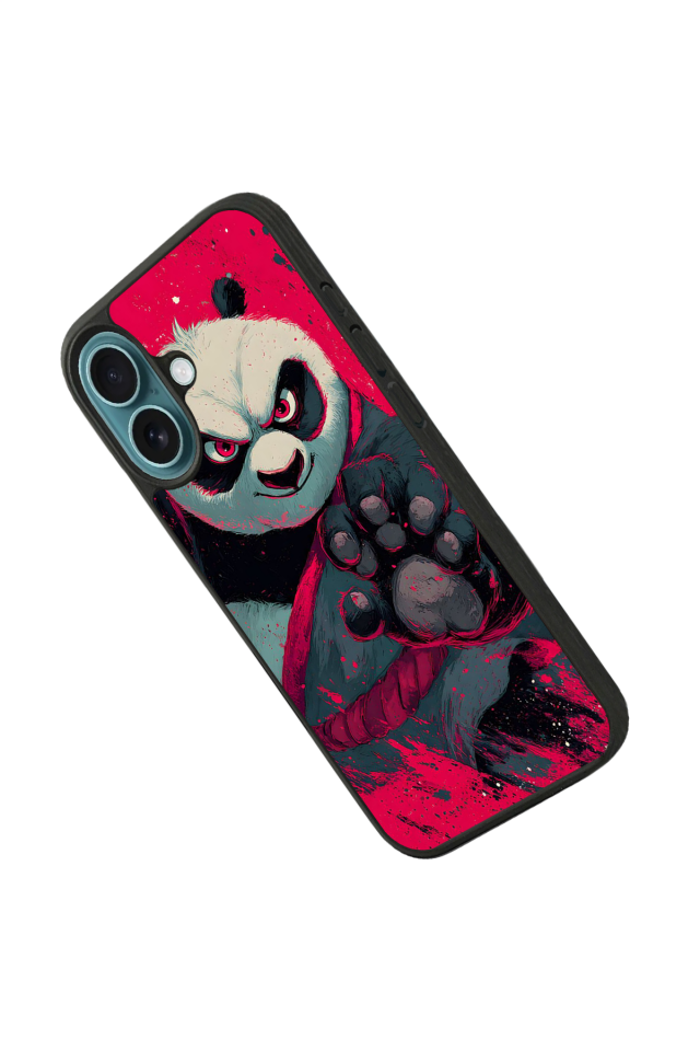 iPhone 16 Uyumlu Kung Fu Panda Tasarımlı Glossy Premium Kılıf