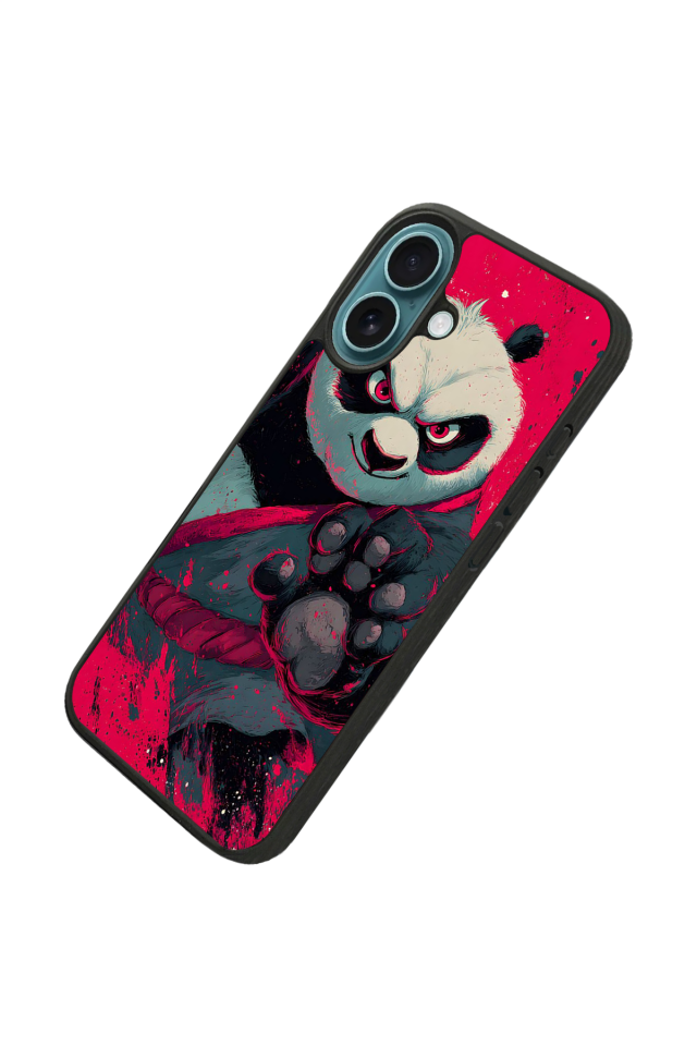 iPhone 16 Uyumlu Kung Fu Panda Tasarımlı Glossy Premium Kılıf