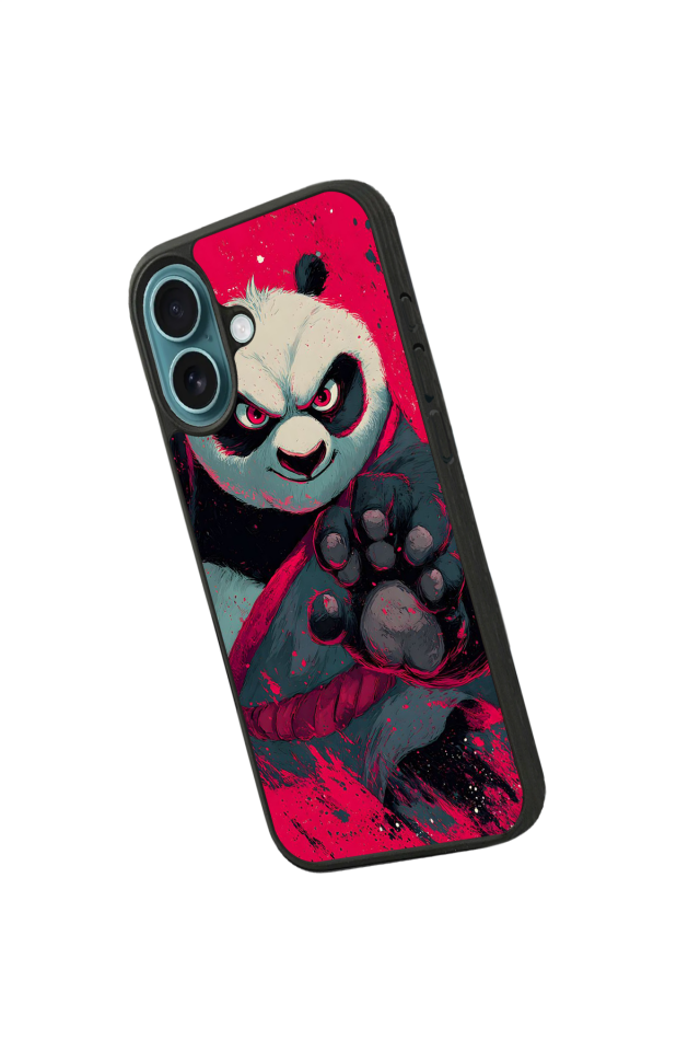 iPhone 16 Uyumlu Kung Fu Panda Tasarımlı Glossy Premium Kılıf