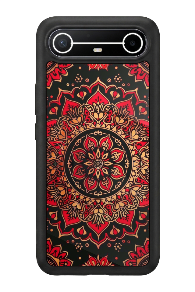 Tecno Spark Slim 5G Uyumlu Mandala Tasarımlı Glossy Premium Kılıf
