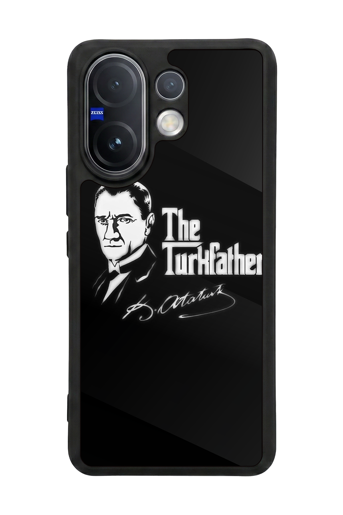 Vivo V60 Uyumlu Mustafa Kemal Ataturk Tasarımlı Glossy Premium Kılıf