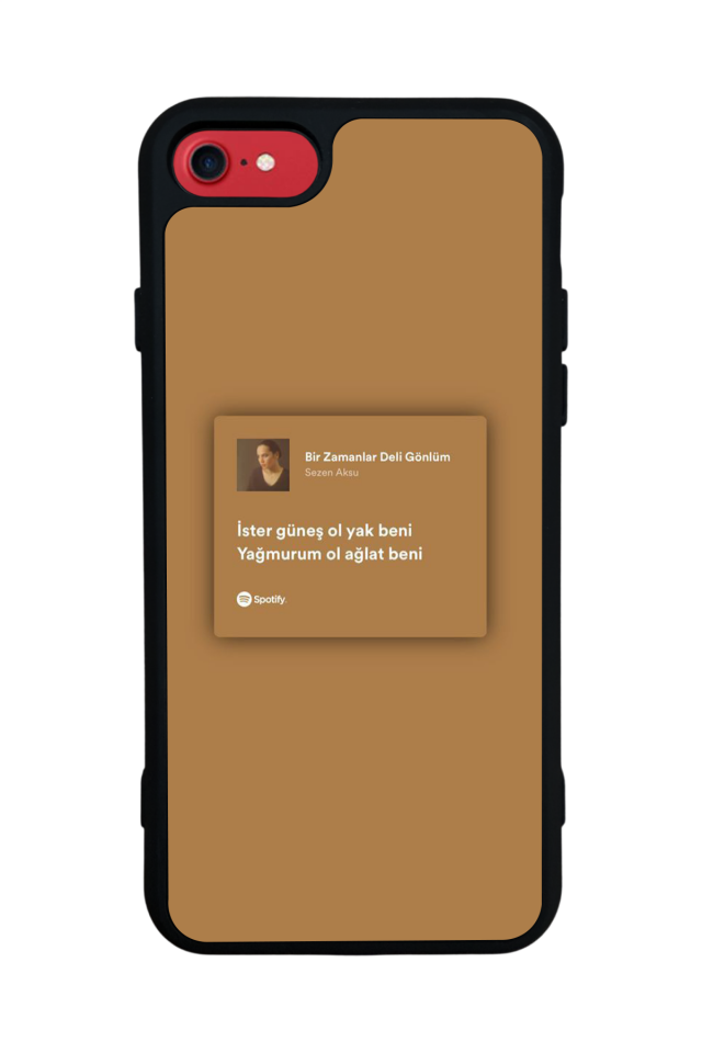 iPhone 8 Uyumlu Sarki Sozleri Tasarımlı Glossy Premium Kılıf