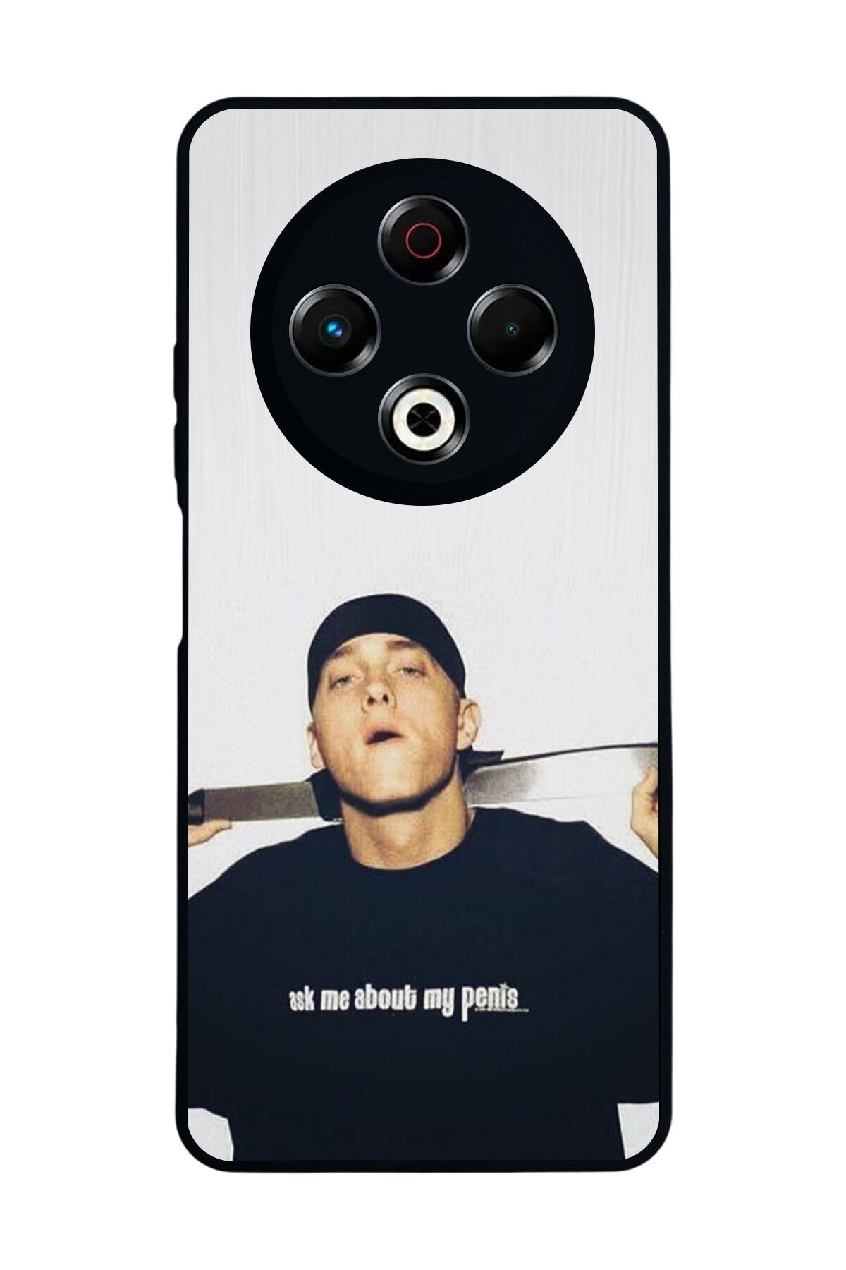 Tecno Spark 30 Uyumlu Eminem Tasarımlı Glossy Premium Kılıf