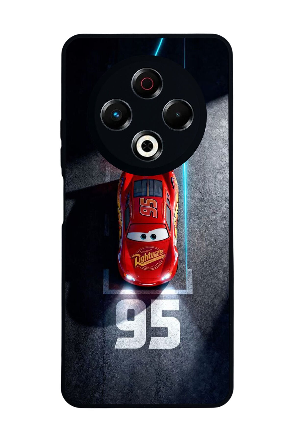 Tecno Spark 30 Uyumlu Simsek McQueen Tasarımlı Glossy Premium Kılıf