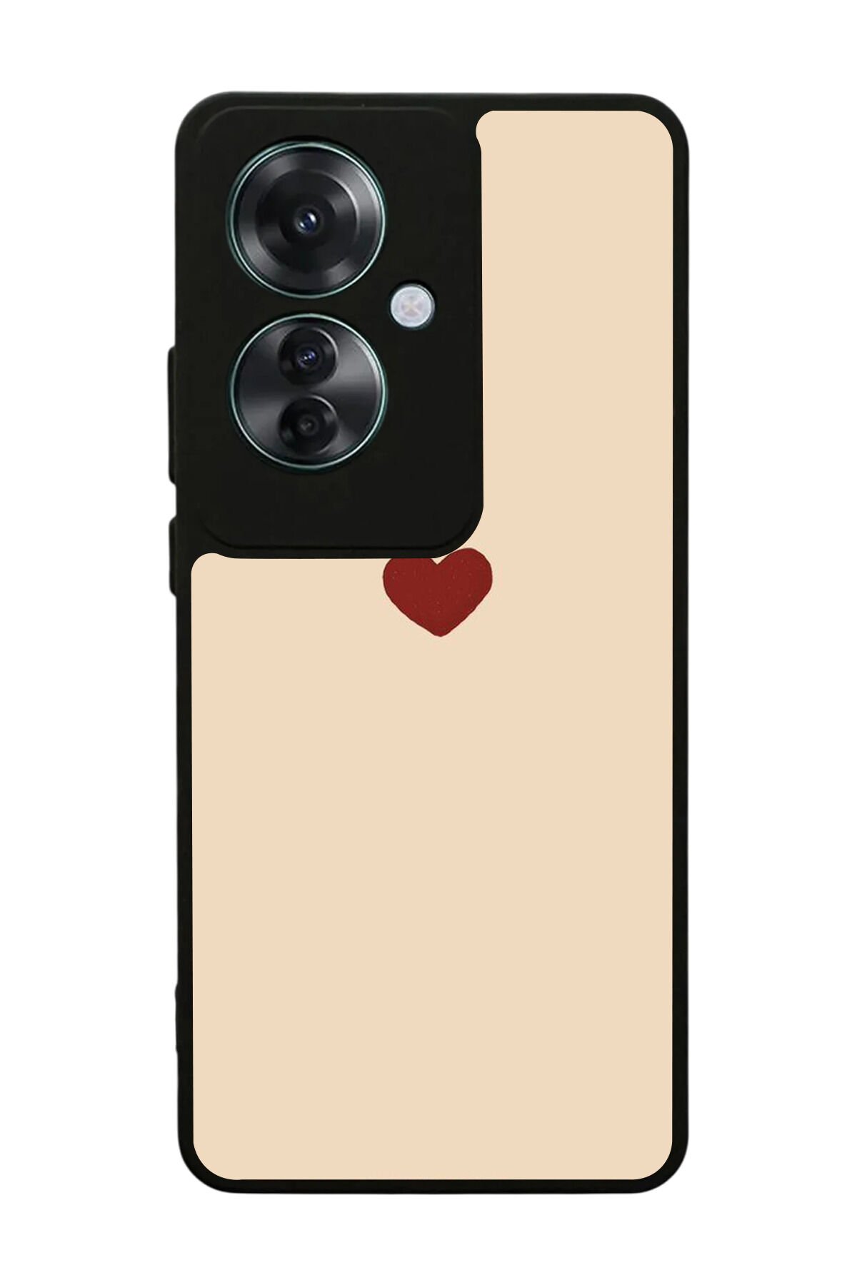 Oppo Reno 11F Uyumlu Kalp Love Tasarımlı Glossy Premium Kılıf