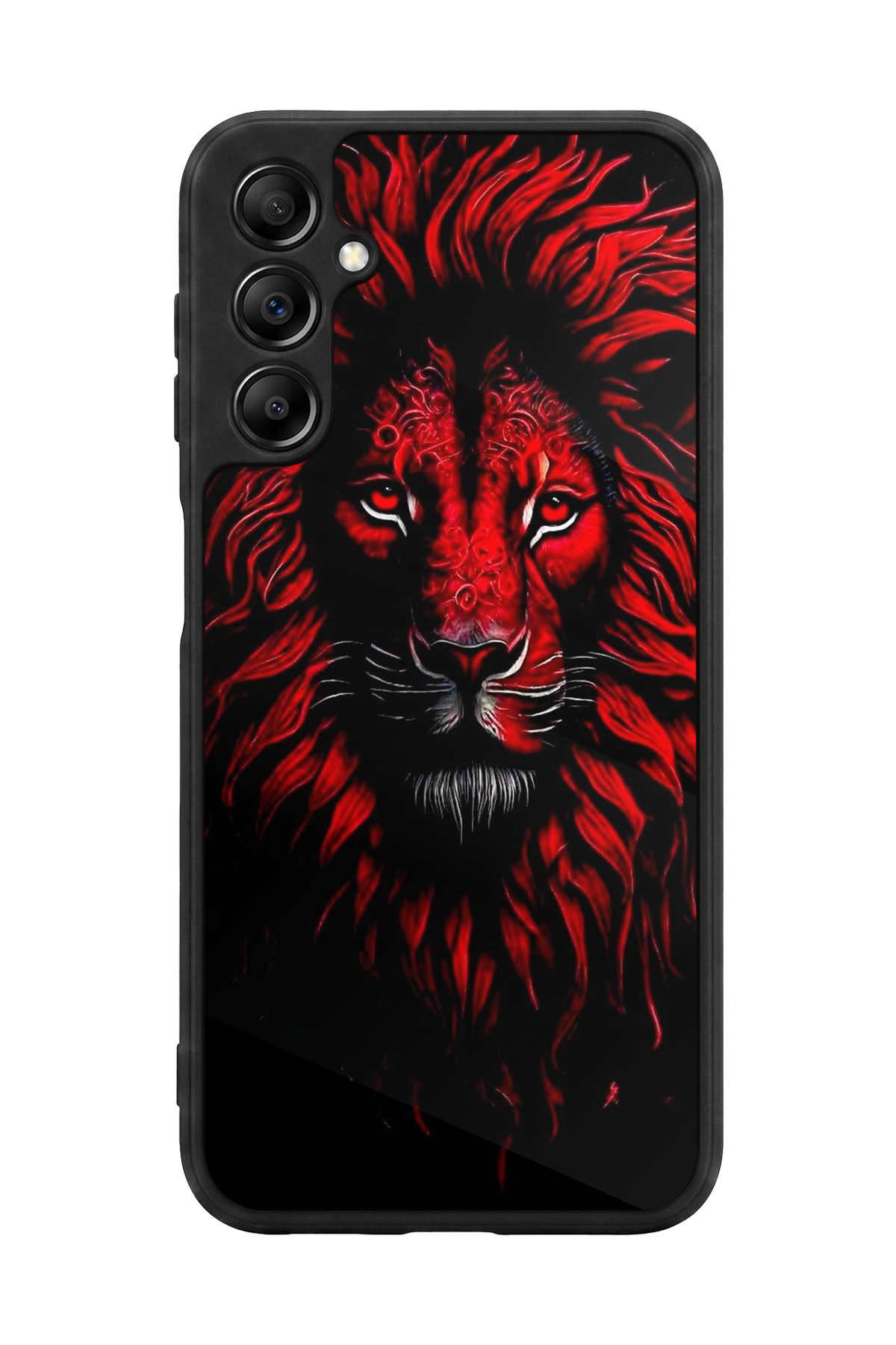 Samsung Galaxy A14 Uyumlu Aslan Tasarımlı Glossy Premium Kılıf