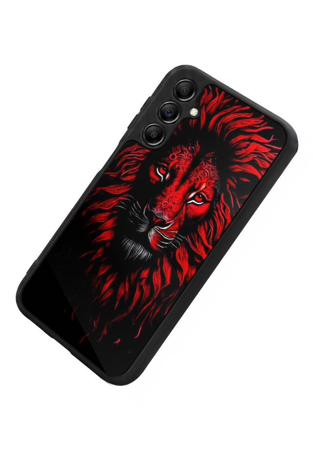 Samsung Galaxy A14 Uyumlu Aslan Tasarımlı Glossy Premium Kılıf