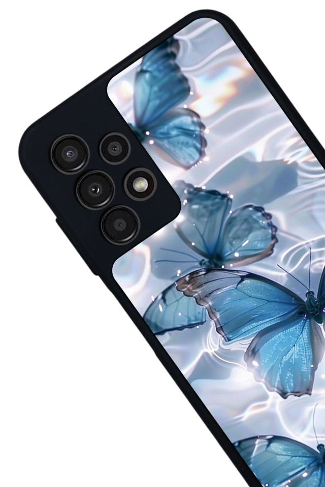 Samsung Galaxy A23 Uyumlu Kelebek Tasarımlı Glossy Premium Kılıf
