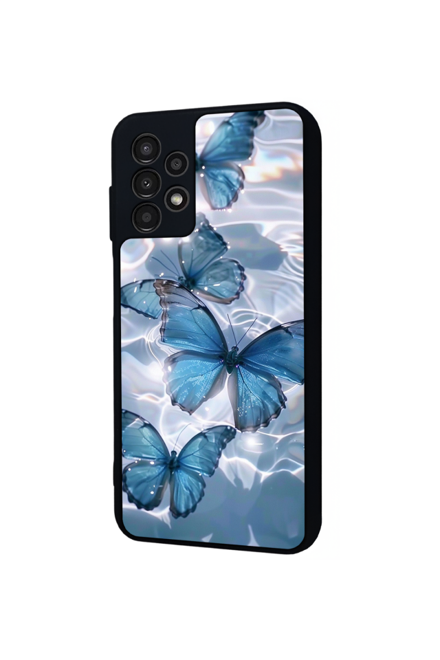 Samsung Galaxy A23 Uyumlu Kelebek Tasarımlı Glossy Premium Kılıf