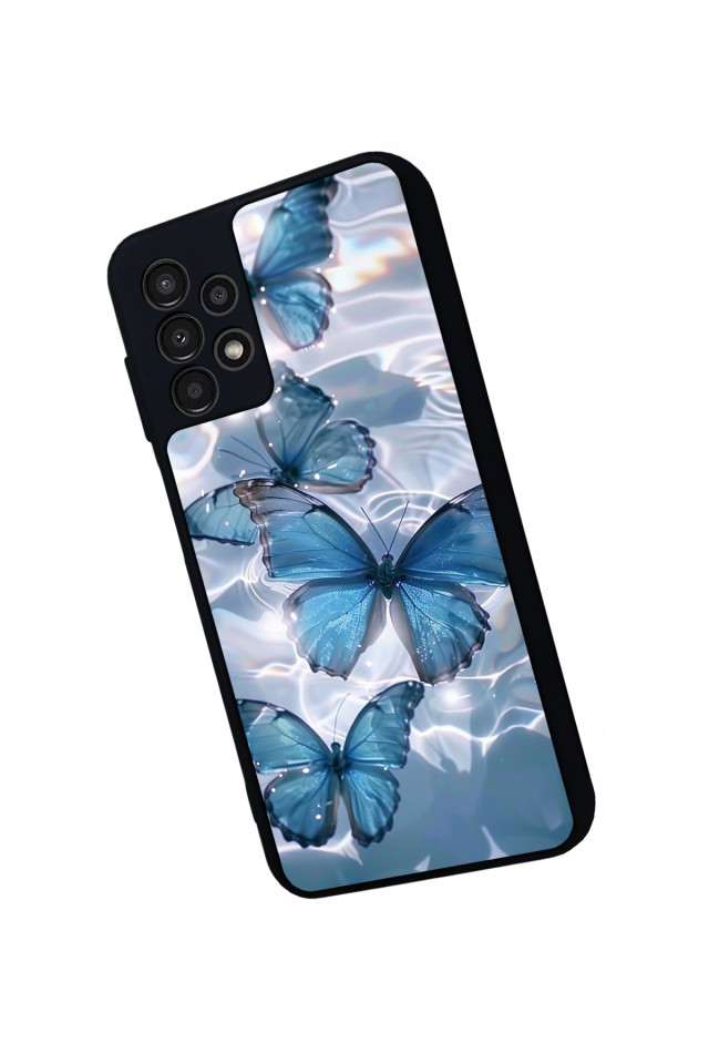 Samsung Galaxy A23 Uyumlu Kelebek Tasarımlı Glossy Premium Kılıf