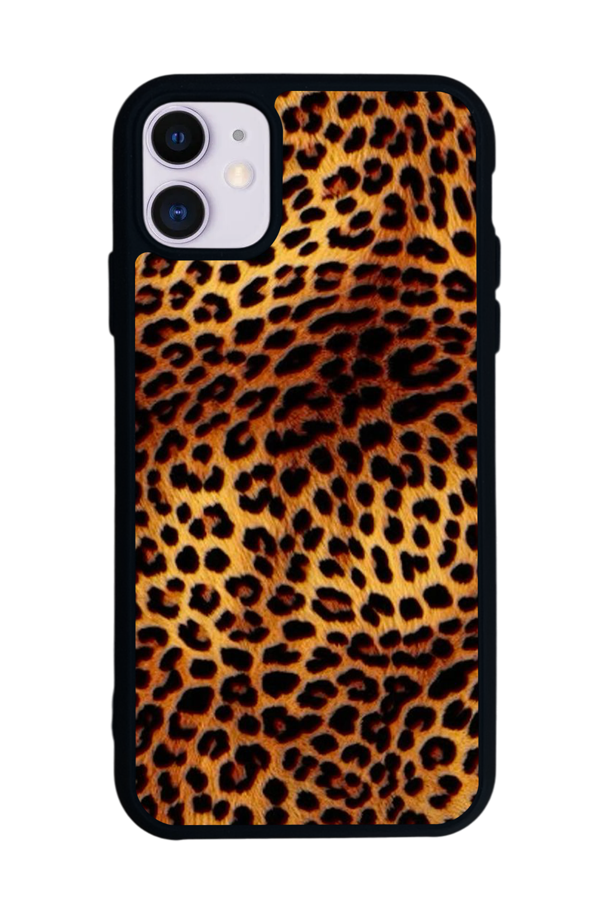 iPhone 11 Uyumlu Leopar Tasarımlı Glossy Premium Kılıf