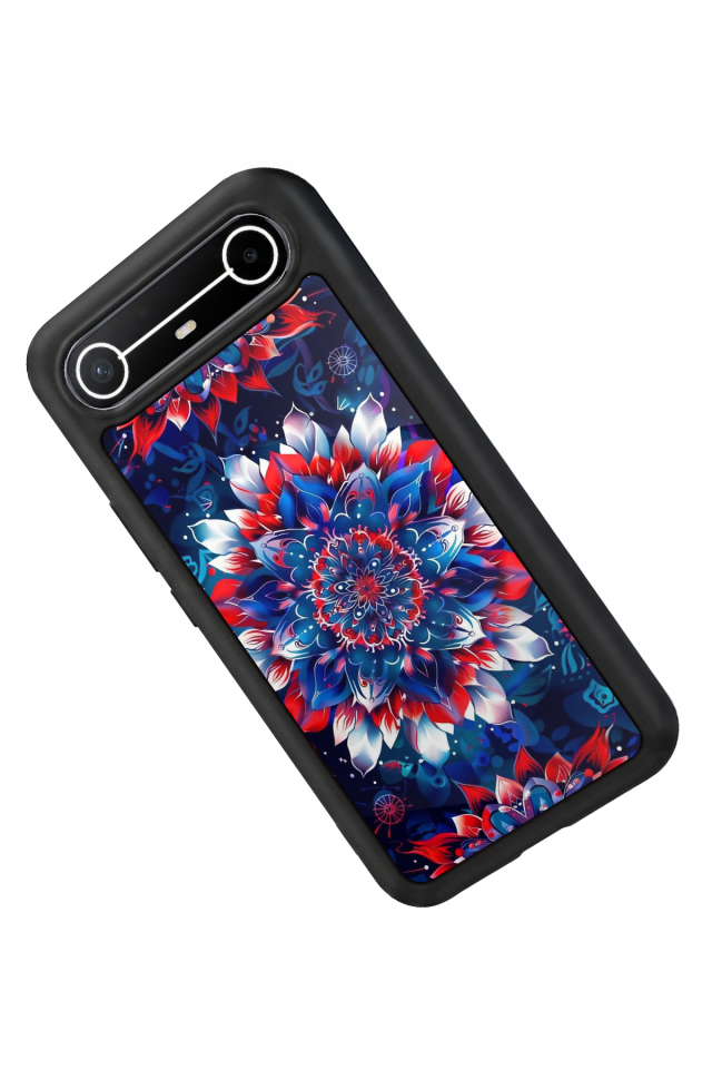 Tecno Spark Slim 5G Uyumlu Mandala Tasarımlı Glossy Premium Kılıf