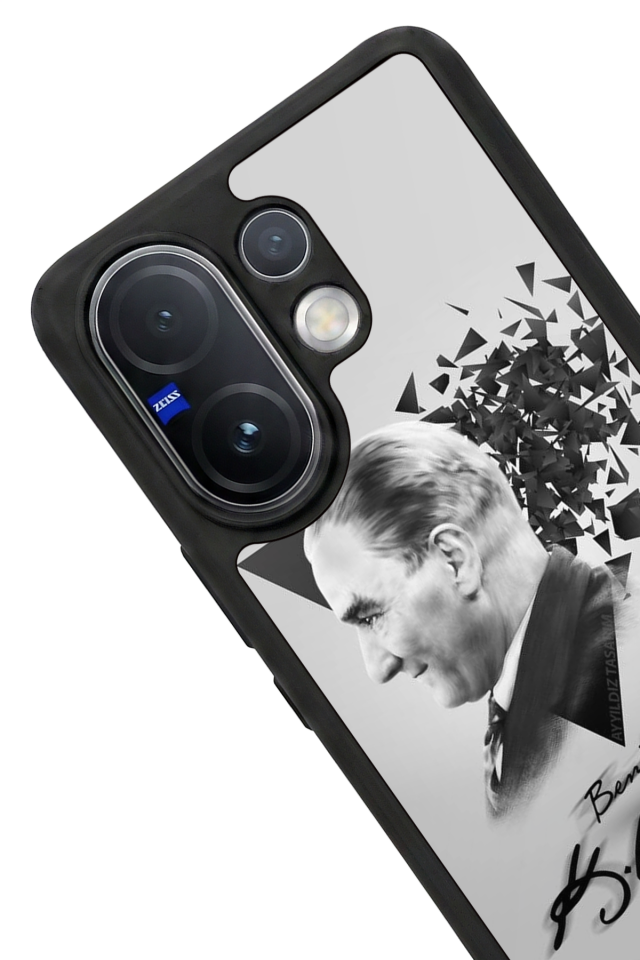 Vivo V60 Uyumlu Mustafa Kemal Ataturk Tasarımlı Glossy Premium Kılıf