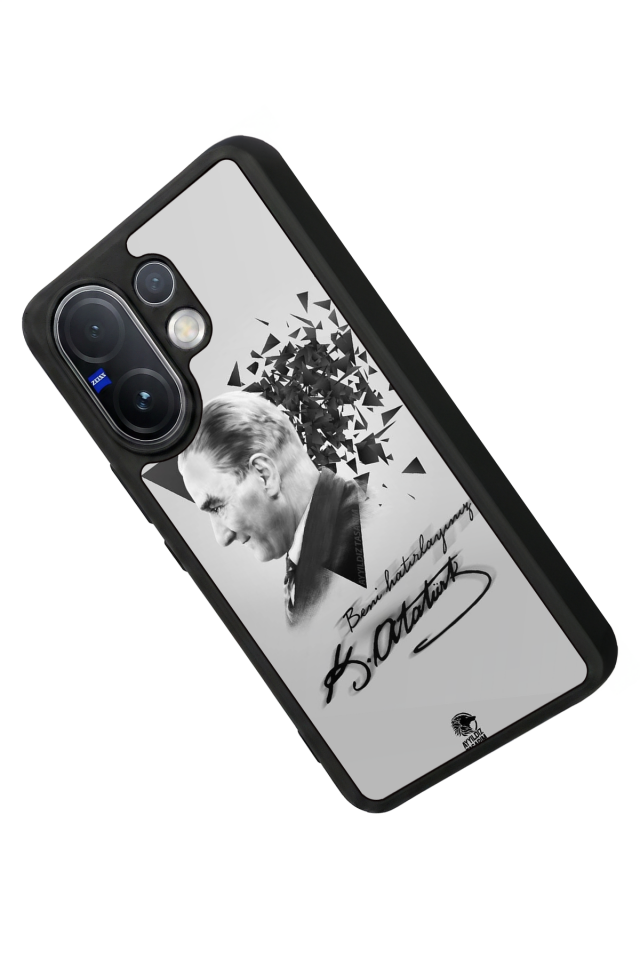 Vivo V60 Uyumlu Mustafa Kemal Ataturk Tasarımlı Glossy Premium Kılıf