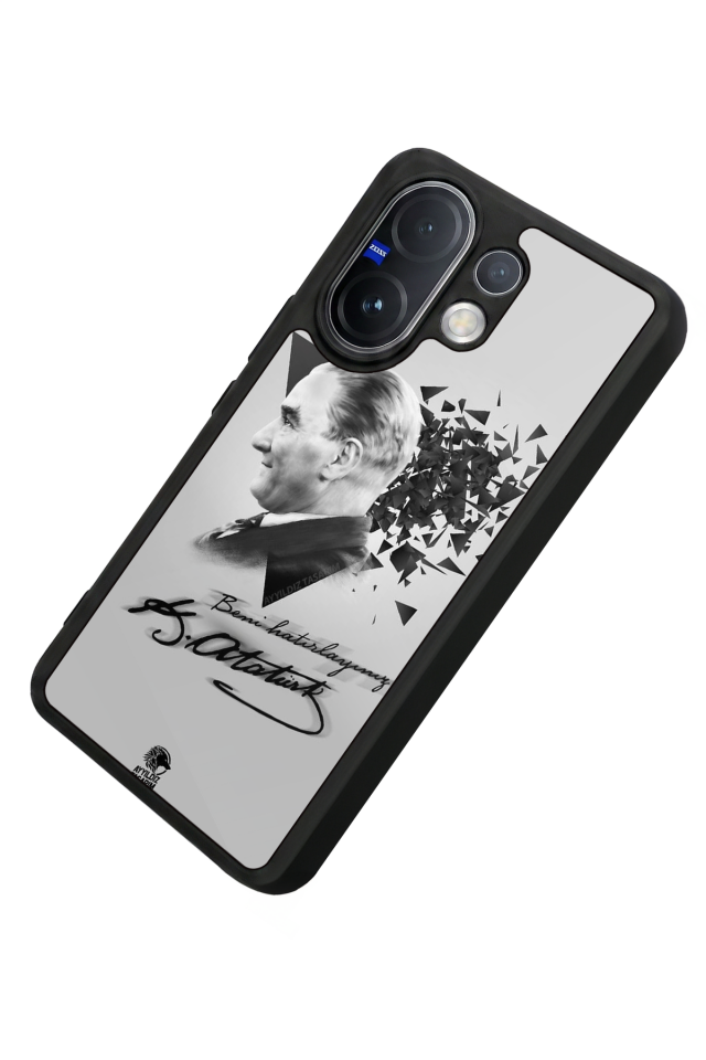Vivo V60 Uyumlu Mustafa Kemal Ataturk Tasarımlı Glossy Premium Kılıf