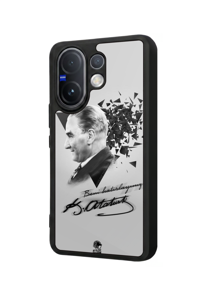 Vivo V60 Uyumlu Mustafa Kemal Ataturk Tasarımlı Glossy Premium Kılıf