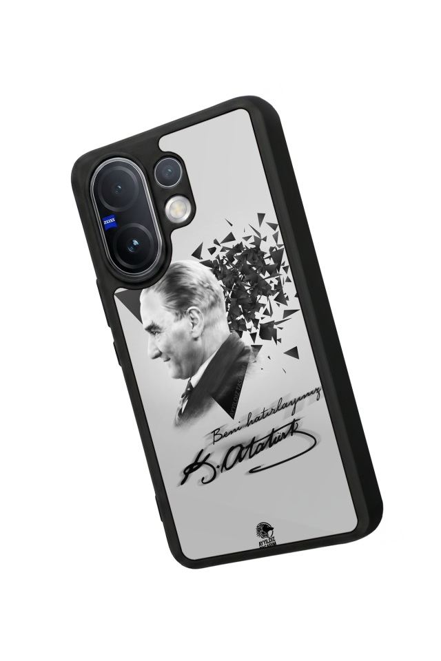 Vivo V60 Uyumlu Mustafa Kemal Ataturk Tasarımlı Glossy Premium Kılıf