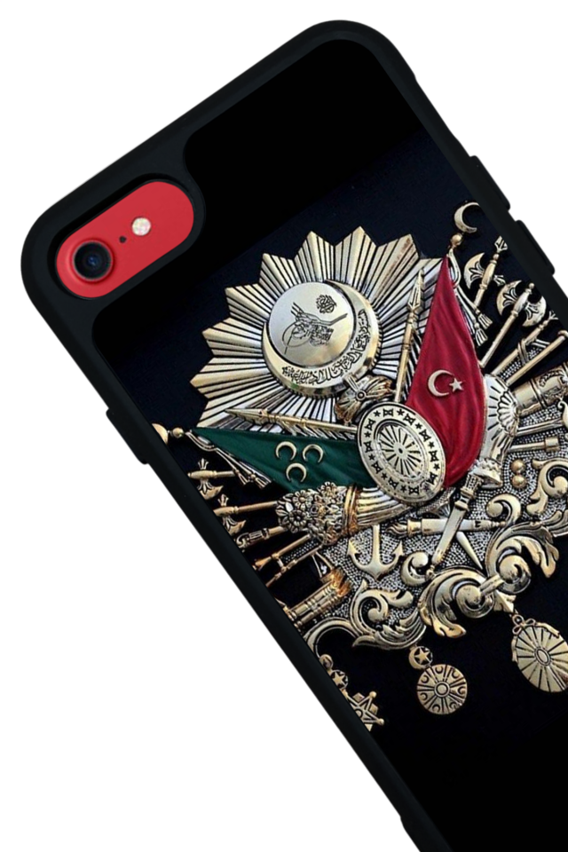 iPhone 7 Uyumlu Osmanli Tugrasi Tasarımlı Glossy Premium Kılıf