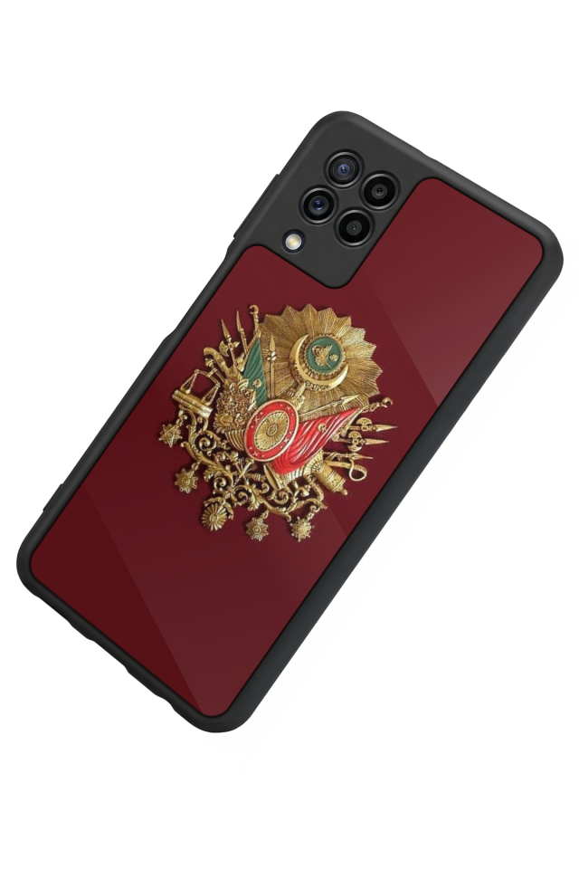 Samsung Galaxy M32 Uyumlu Osmanli Tugrasi Tasarımlı Glossy Premium Kılıf