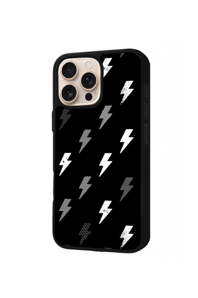 iPhone 15 Pro Max Uyumlu Simsek Tasarımlı Glossy Premium Kılıf