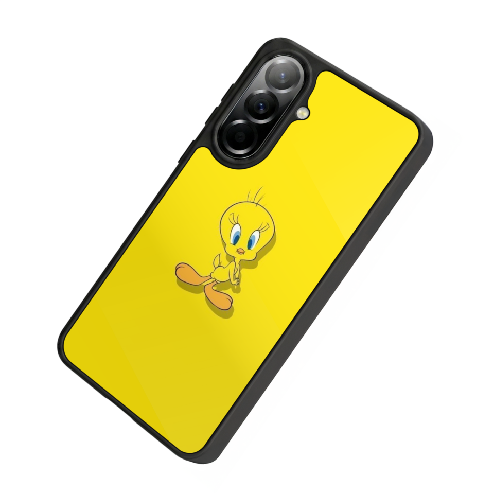 Samsung Galaxy A37 Uyumlu Tweety Tasarımlı Glossy Premium Kılıf