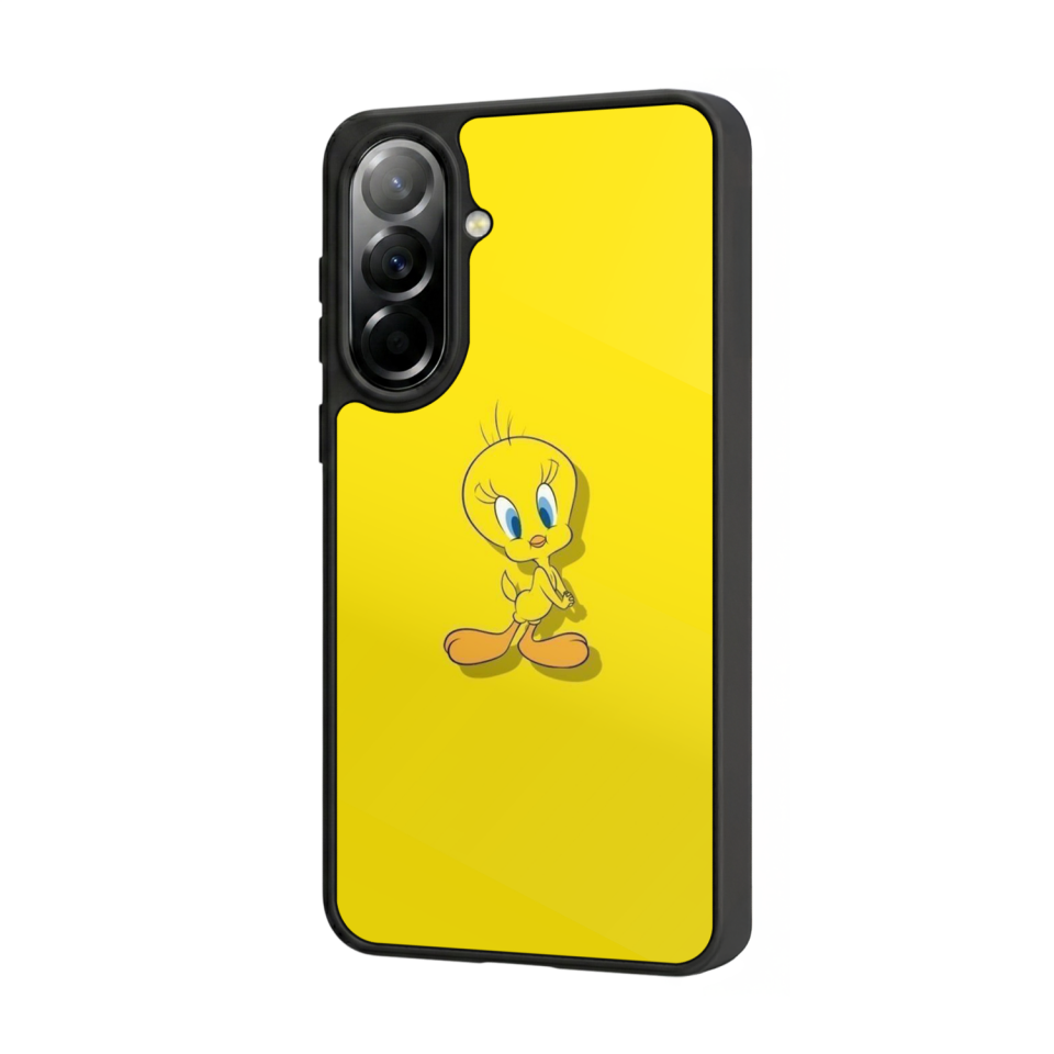 Samsung Galaxy A37 Uyumlu Tweety Tasarımlı Glossy Premium Kılıf