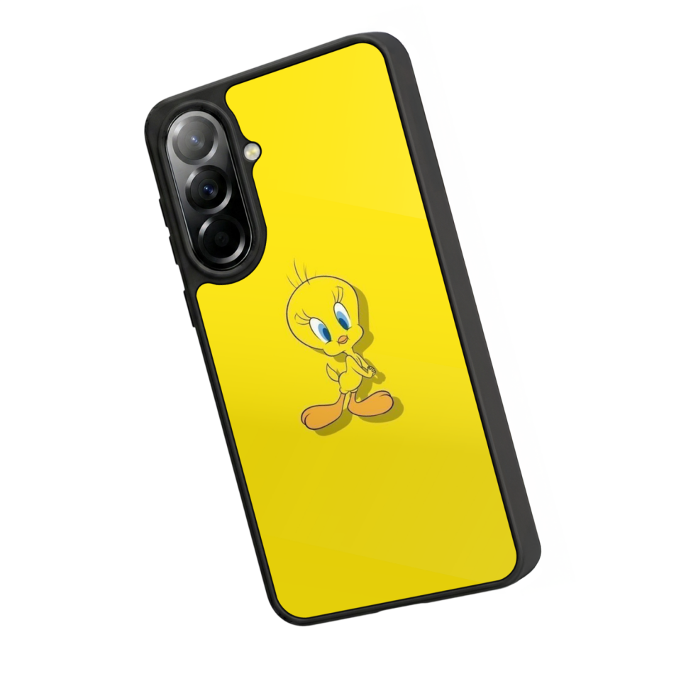 Samsung Galaxy A37 Uyumlu Tweety Tasarımlı Glossy Premium Kılıf