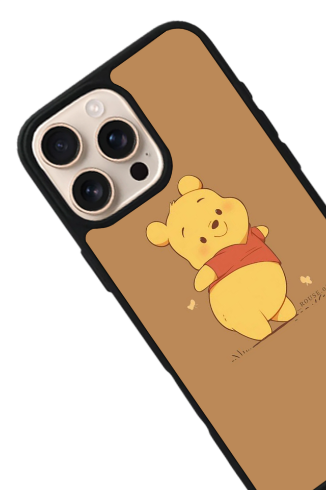 iPhone 14 Pro Uyumlu Winnie Tasarımlı Glossy Premium Kılıf