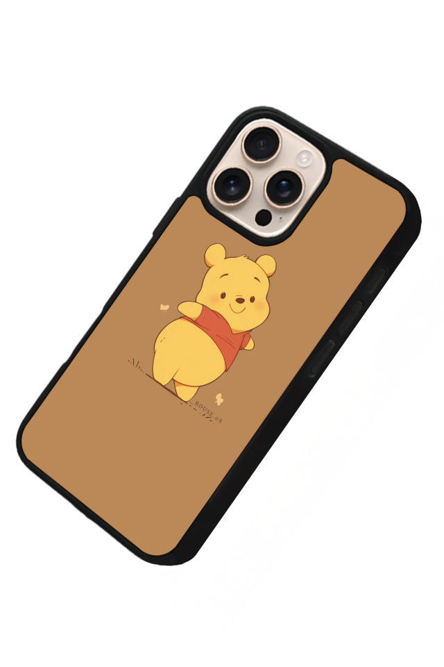 iPhone 14 Pro Uyumlu Winnie Tasarımlı Glossy Premium Kılıf